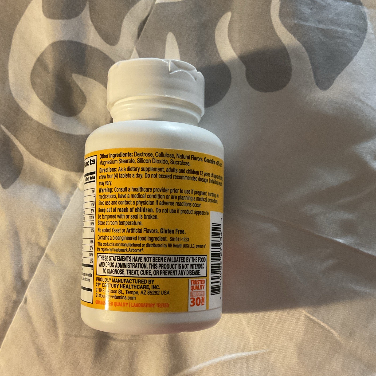 21st Century ImmuBlast Immune Support Vitamin C 1000mg Citrus 50 Chew Tabs