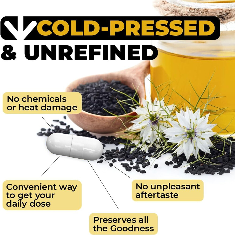 Cold-Pressed Black Cumin Seed Oil – Supplement for Skin & Hair Health