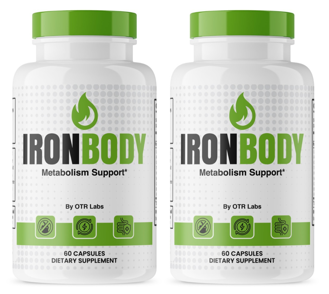Iron Body Dietary Supplement 120Capsules Genuine IronBody for Metabolism Support