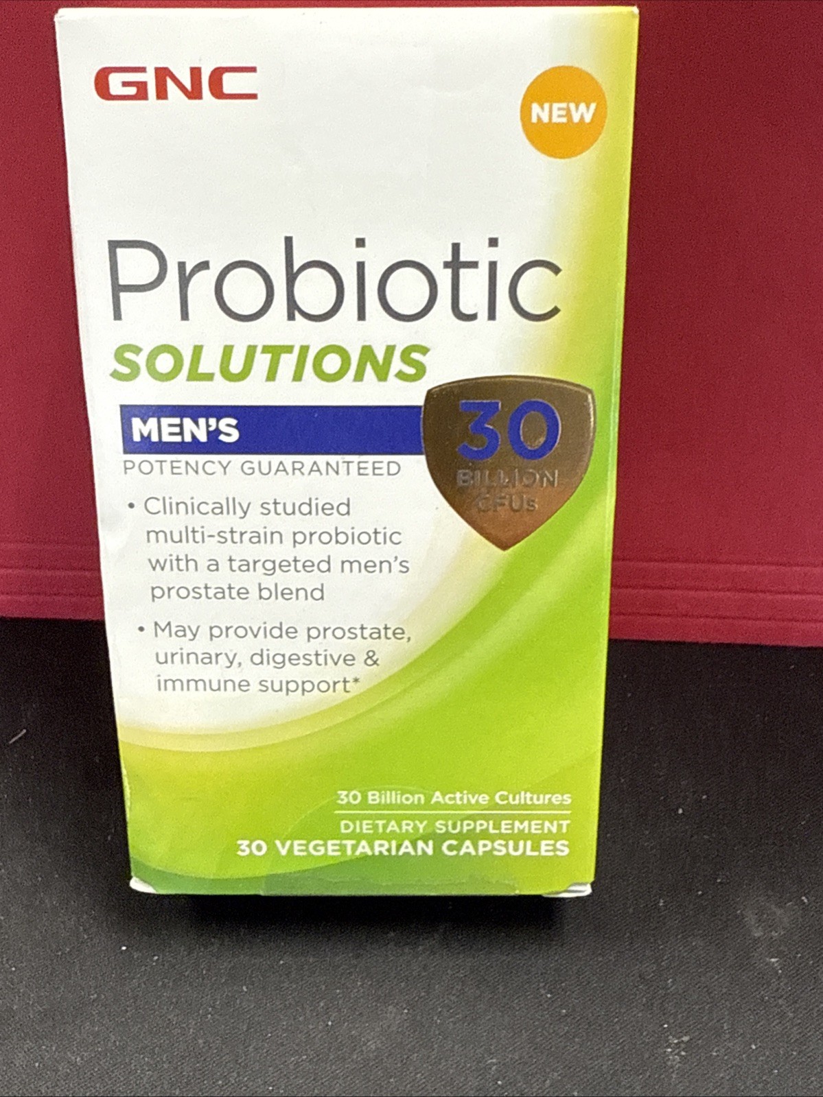 GNC Probiotic Solutions Men’s | Clinically Studied Multi-Strain, 30 Capsules