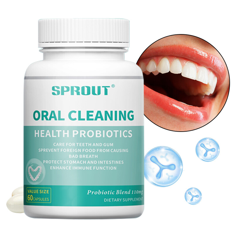 Oral Probiotic Supplement Teeth Bad Breath & Oral Health 60 Capsules
