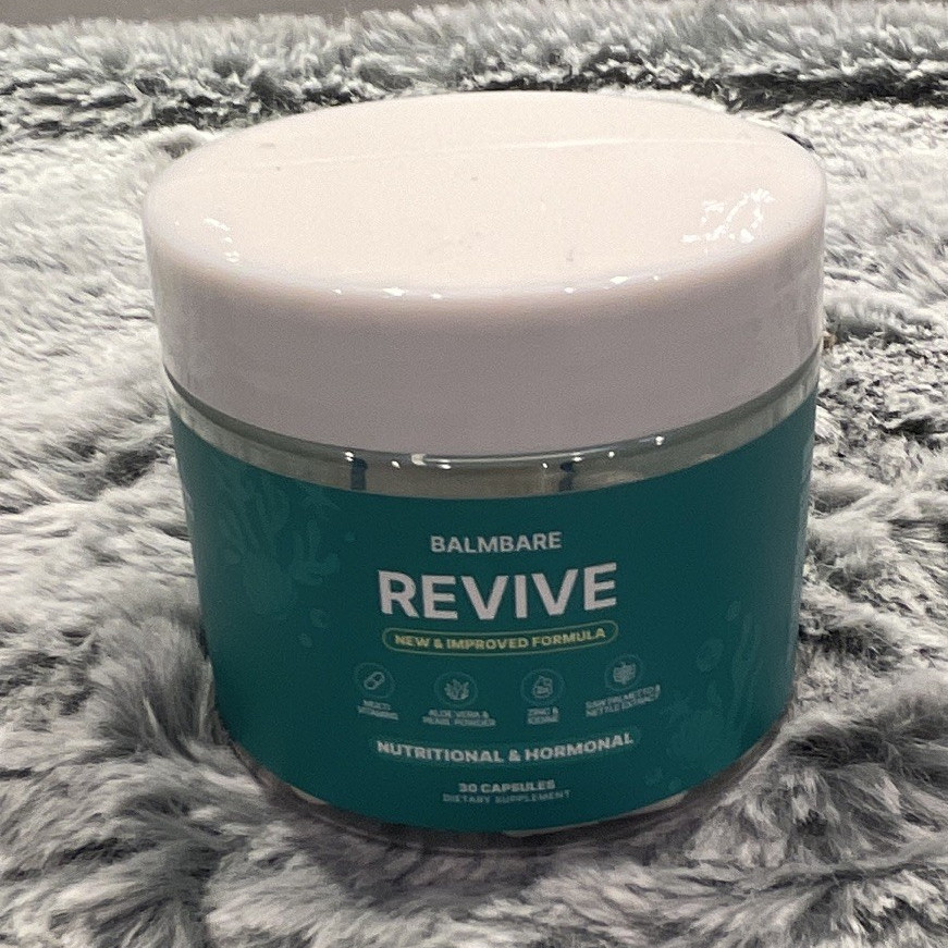 Balmbare Revive Hormone Support Dietary Supplement Capsules 30ct Exp 2027-02