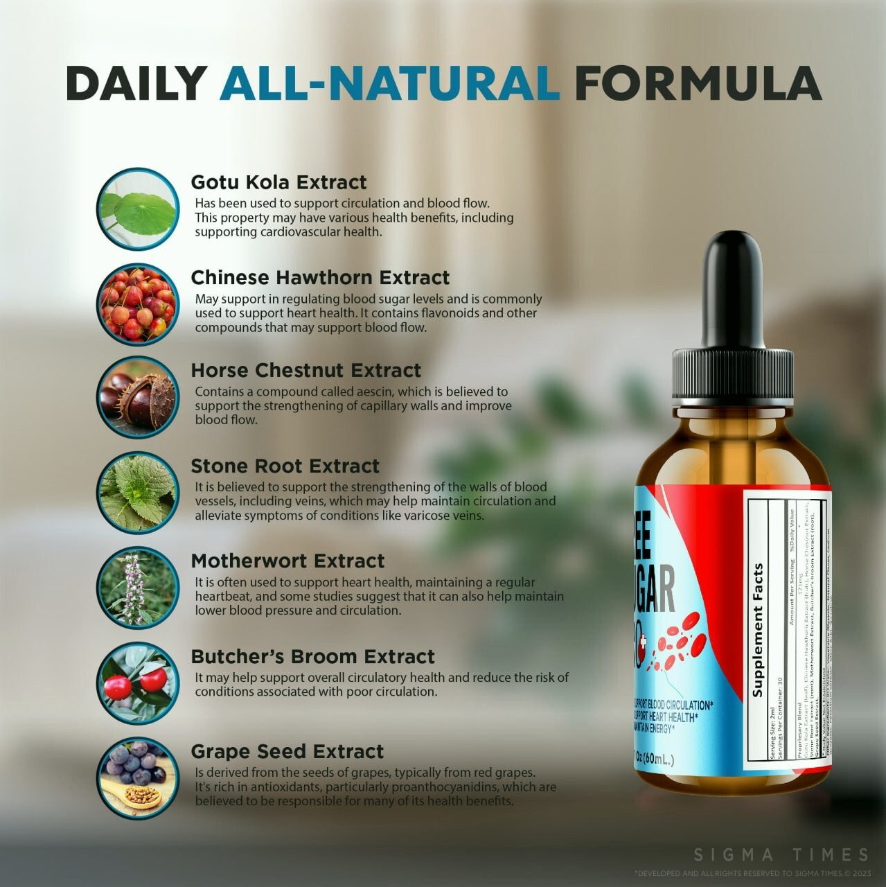 Free Sugar Pro Drops to Support Blood Health and Overall Wellness (30 Servs.)