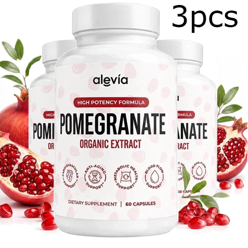 Alevia Pomegranate Capsules 60ct Organic Extract Antioxidant US