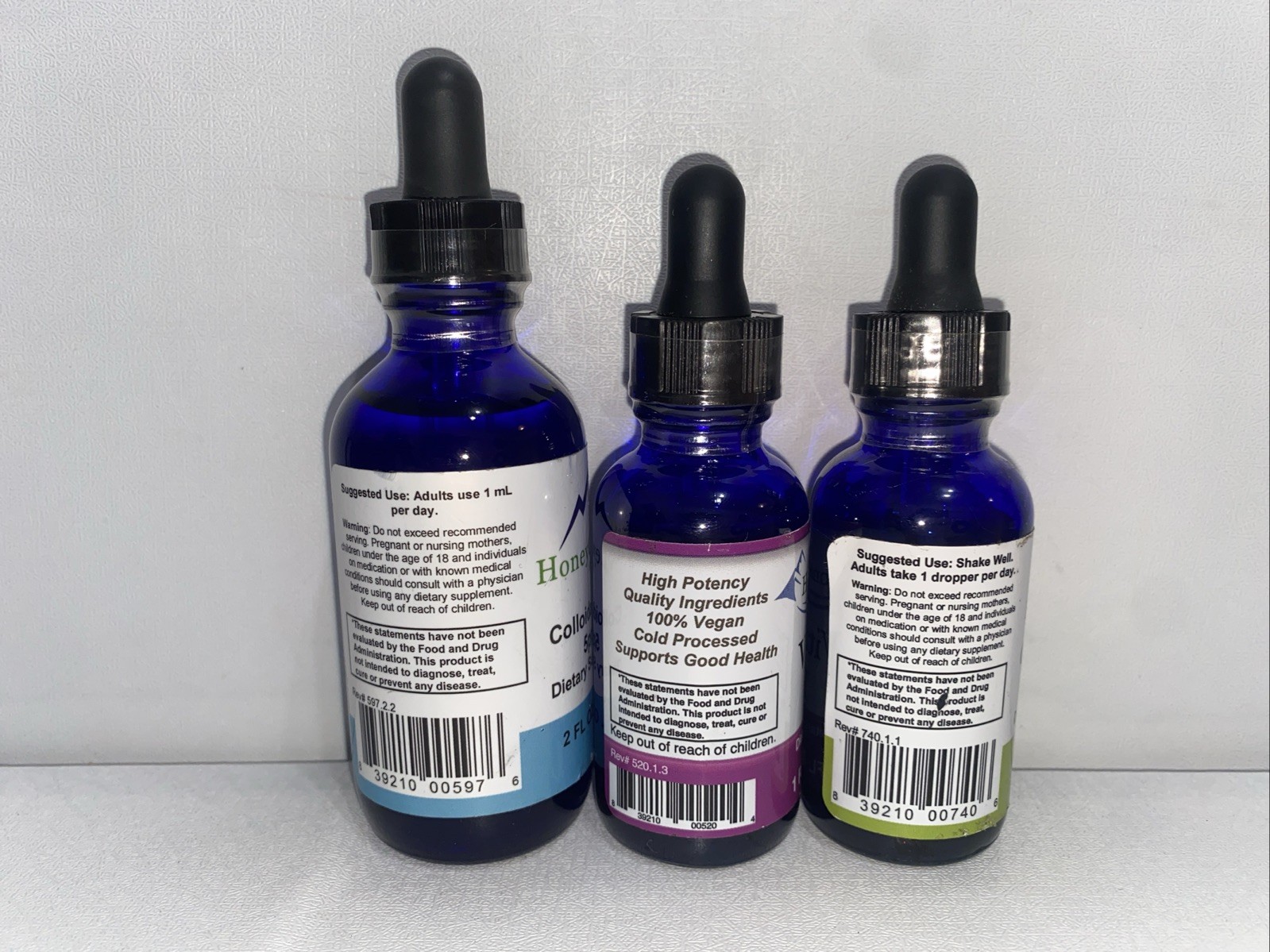 Lot Of 3- Honey Combs Dietary Supplements
