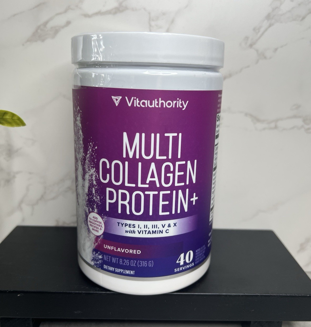 Vitauthority Multi Collagen Protein+ Unflavored 8.26 oz Exp 05/2027