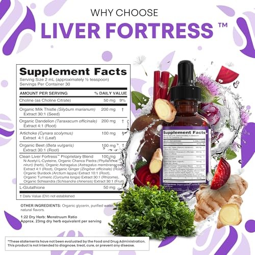 Milk Thistle NAC Liver Cleanse Detox Repair Supplement