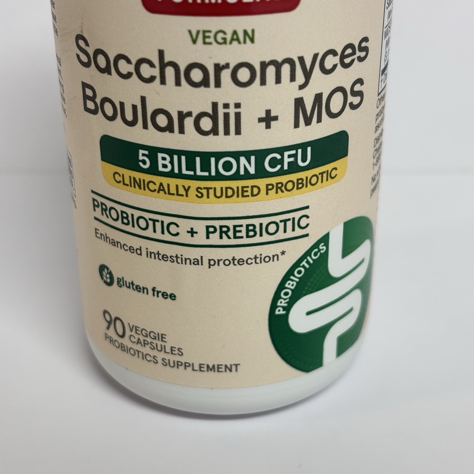 Jarrow Formulas Saccharomyces Boulardii + MOS 5 Billion CFU 90 Veggie Capsules
