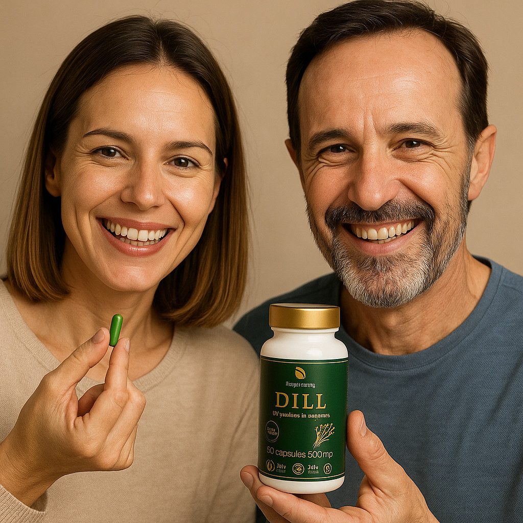 Dill Capsules 500mg – Natural Digestive Support – Herbal Supplement – 60 Caps
