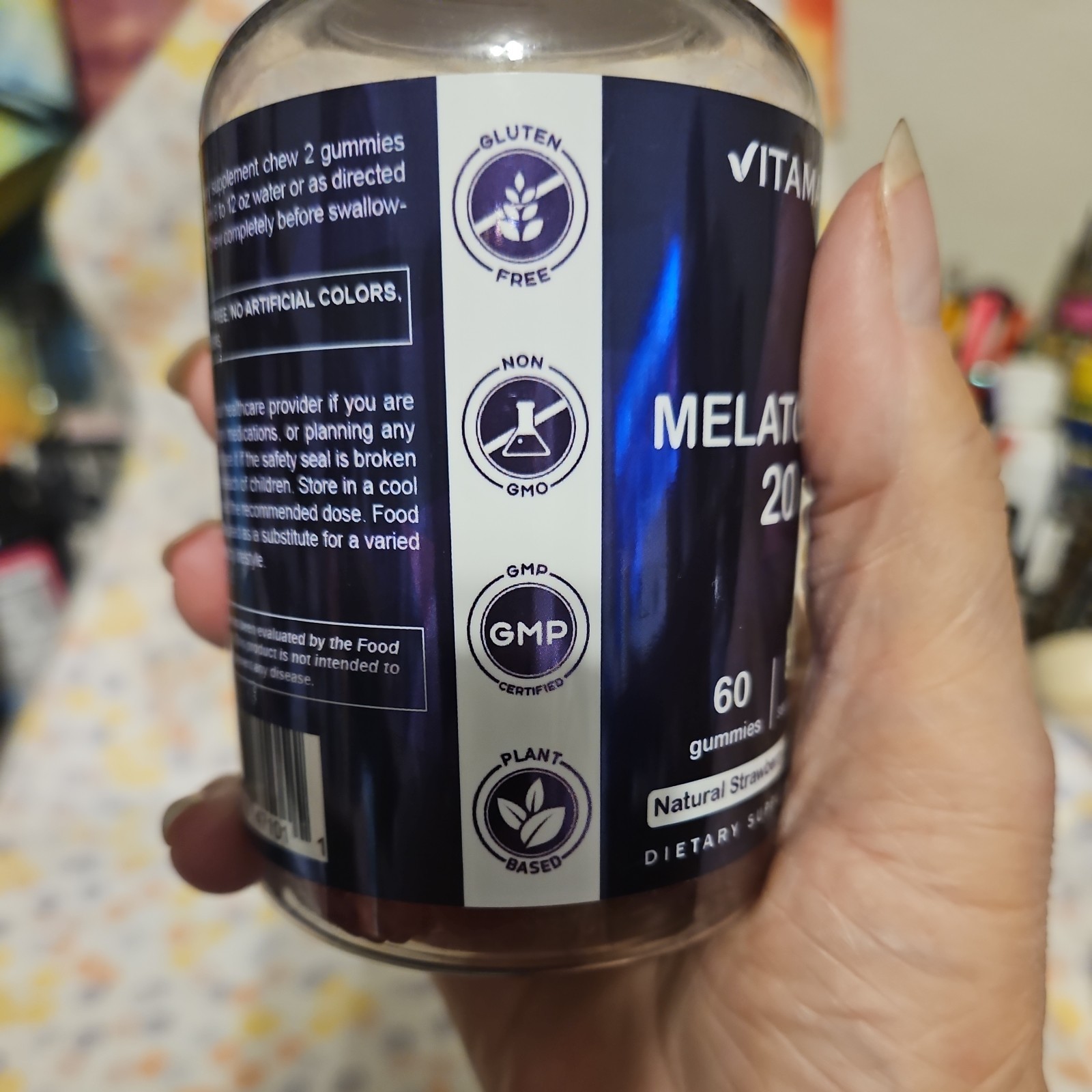 Vitamatic Melatonin 20mg Gummies for Adult 30 Servings -(60 Gummies)