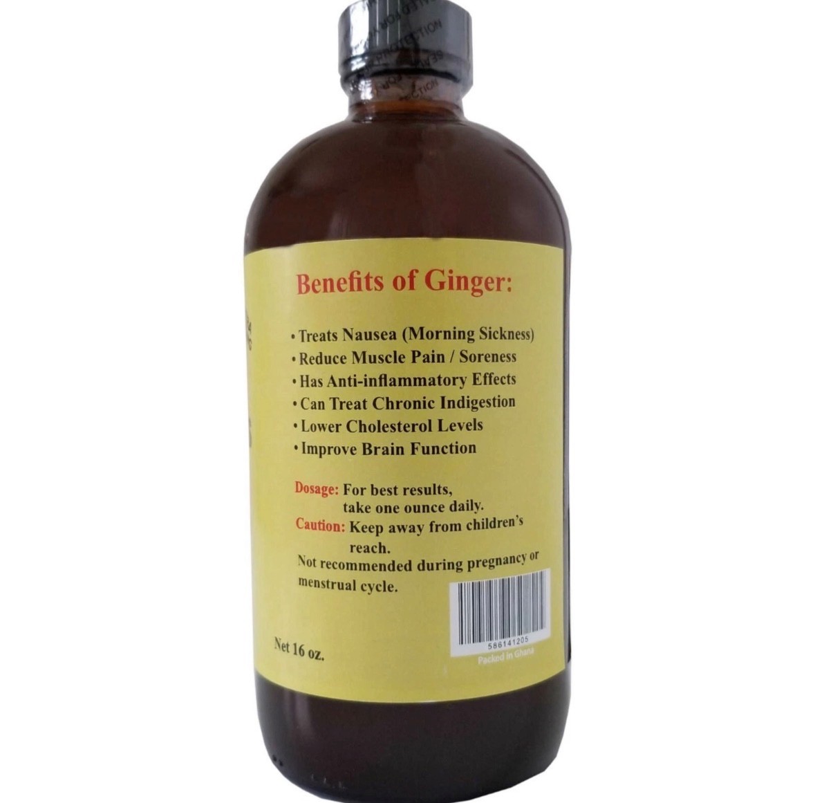 AIH Organic Ginger Living Bitters Herbal Dietary Supplement Detox & Energy
