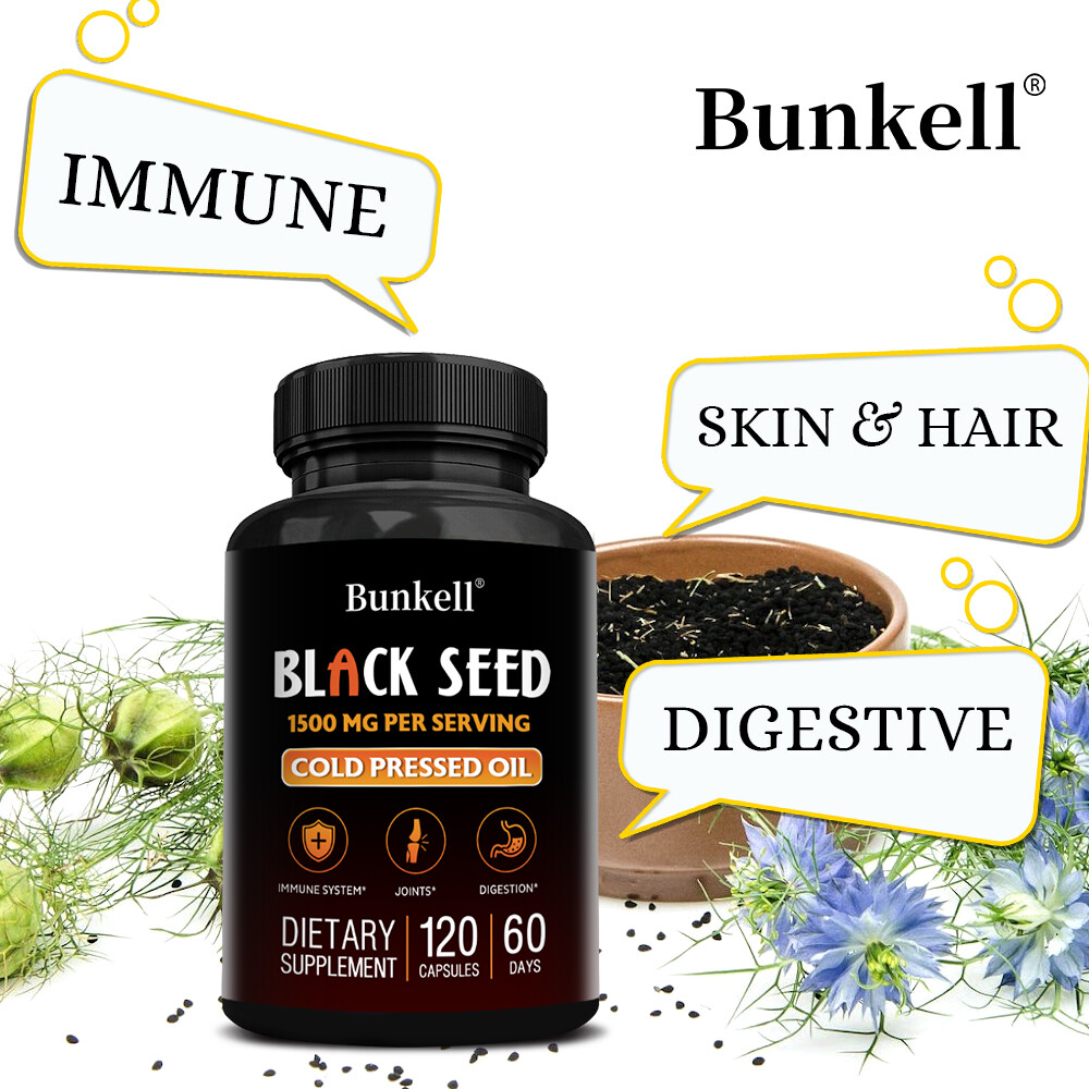 Black Seed Oil 1500mg – Antioxidant For Immune Support & Digestive Health