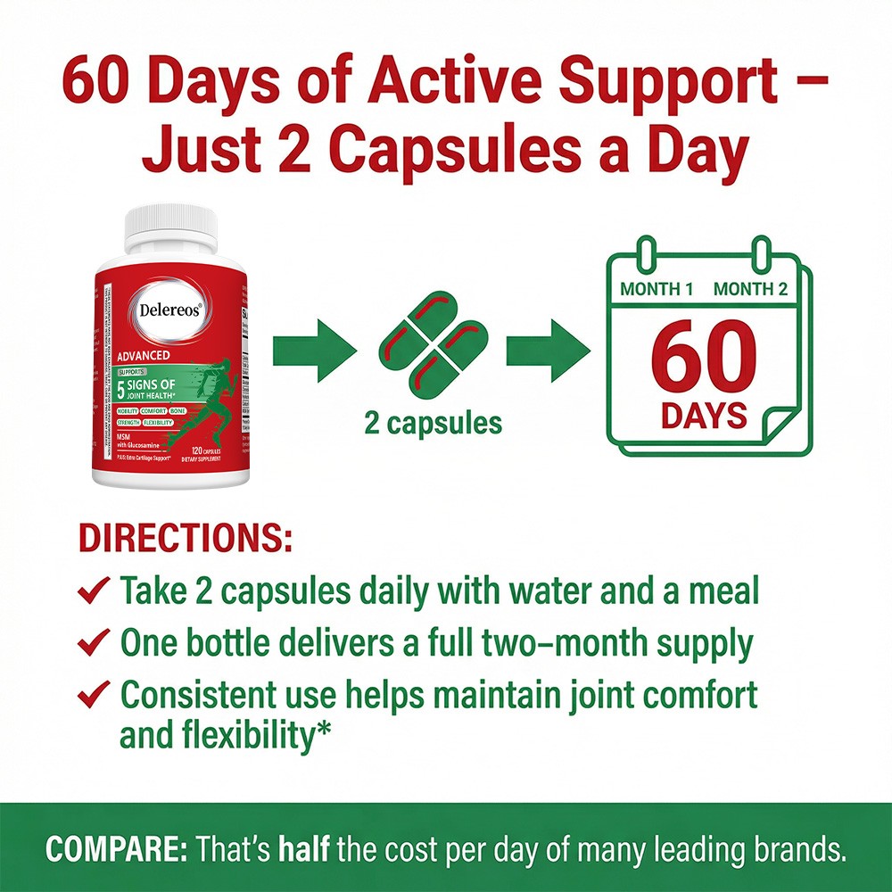 5-in-1 Joint & Bone Support Active Lifestyles & Daily Comfort 30/60/120 Capsules