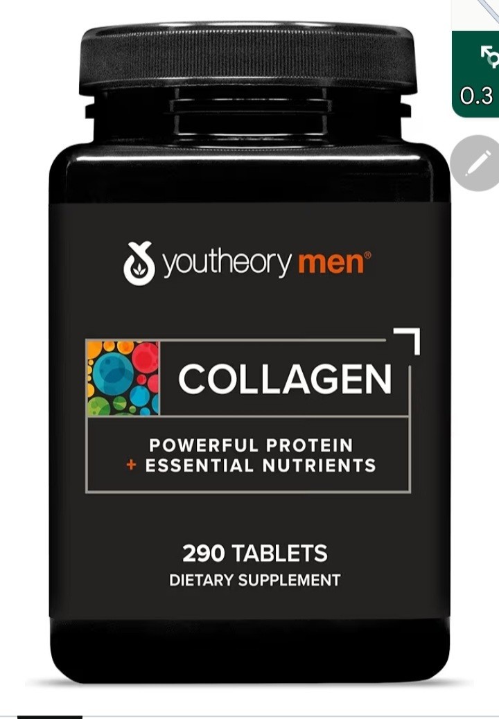 Youtheory Collagen Men Skin Health Tablets 290ct