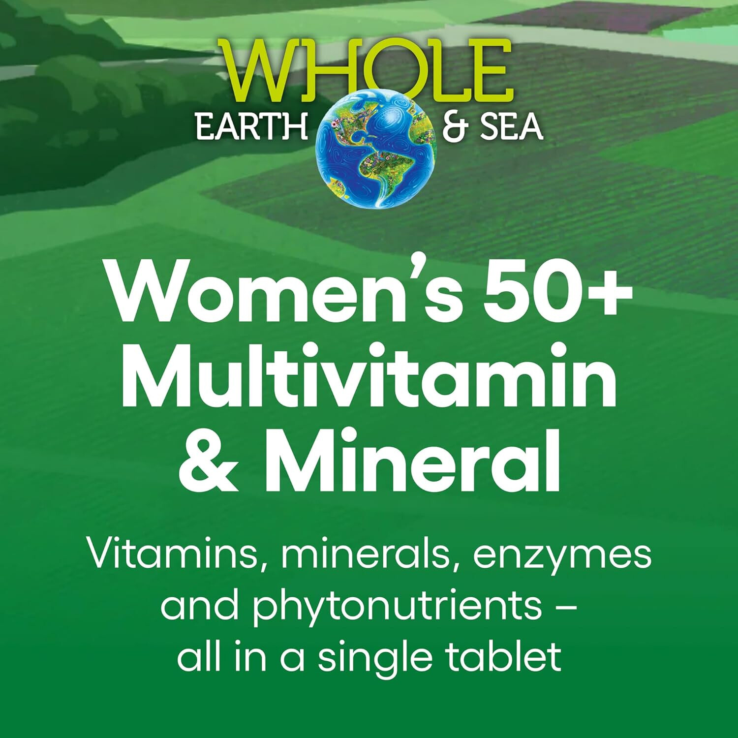 Natural Factors Whole Earth&Sea Pure Food Women’s 50+Multivit&Mineral,60 Tabs