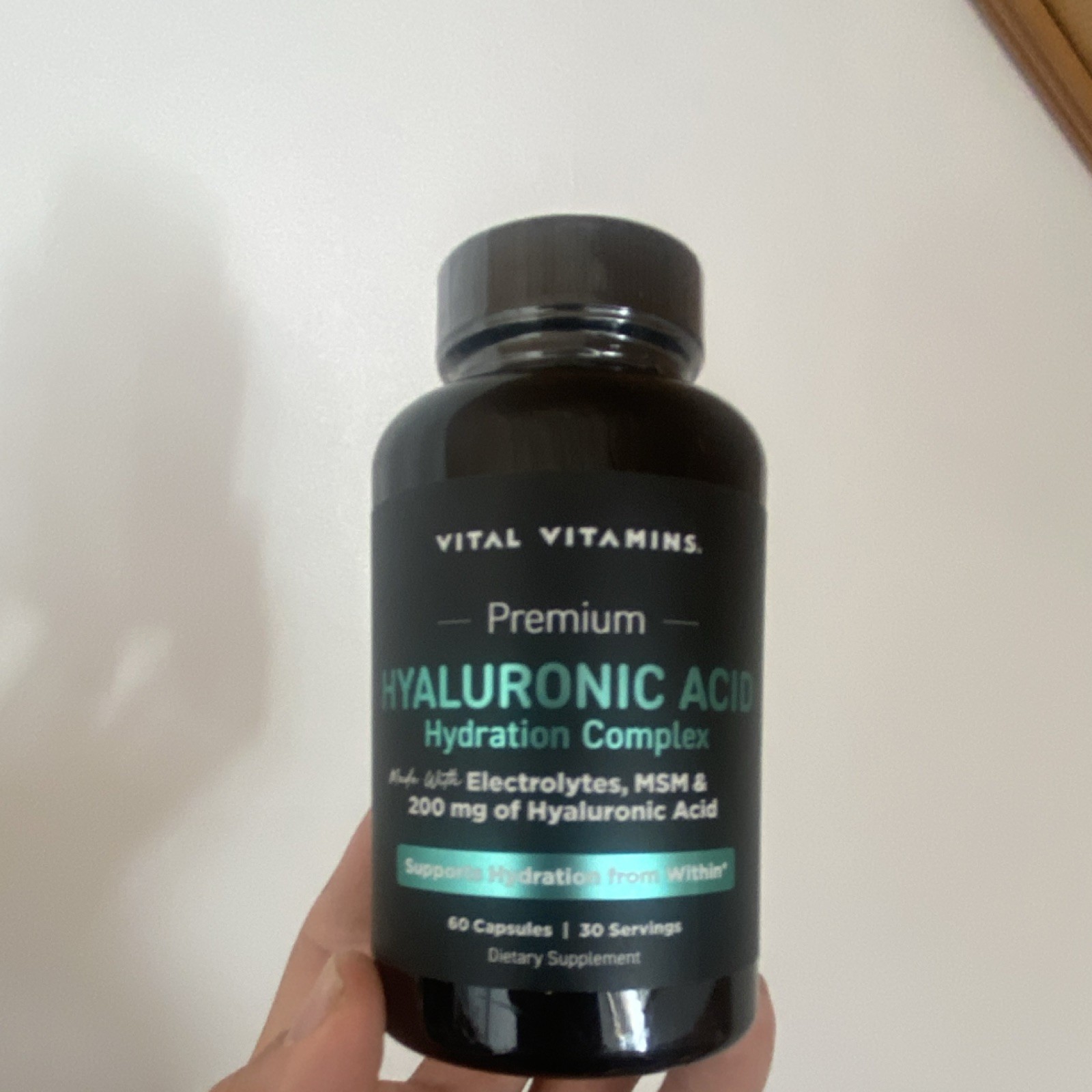 Vital Vitamins Hyaluronic Acid Hydration Support Complex 60 Capsules Unisex