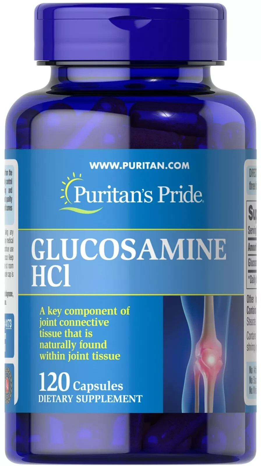 Puritan’s Pride Glucosamine HCl Joint Support 120 Capsules EXP 01/2026