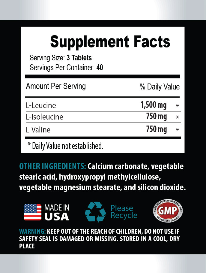 amino acids capsules – BCAA 3000mg – amino acid complex capsules – 1 Bottle