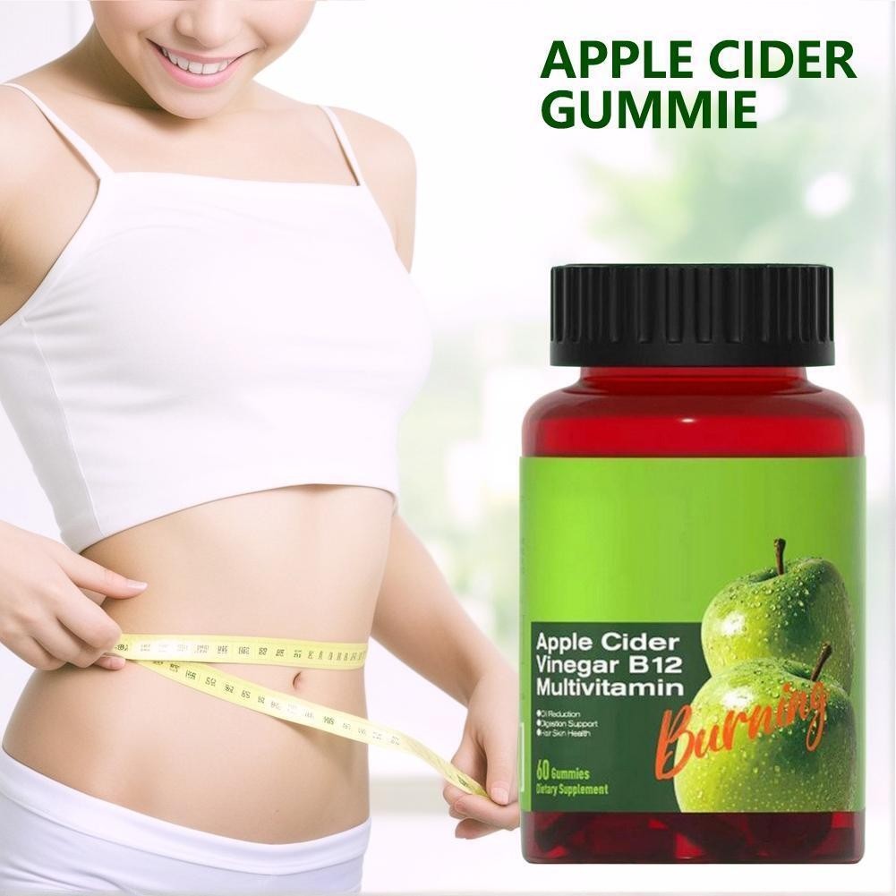 Apple Cider Vinegar B12 Multivitamin-Apple Cider Vinegar Gummies-60Gummies