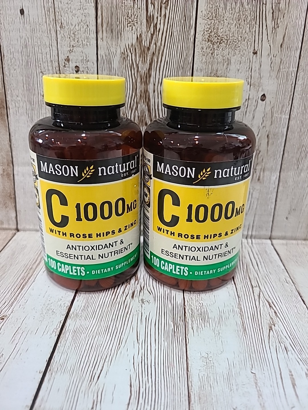 Mason Natural Vitamin C 1000 mg – Healthy Immune System, 100 Capsules. X2