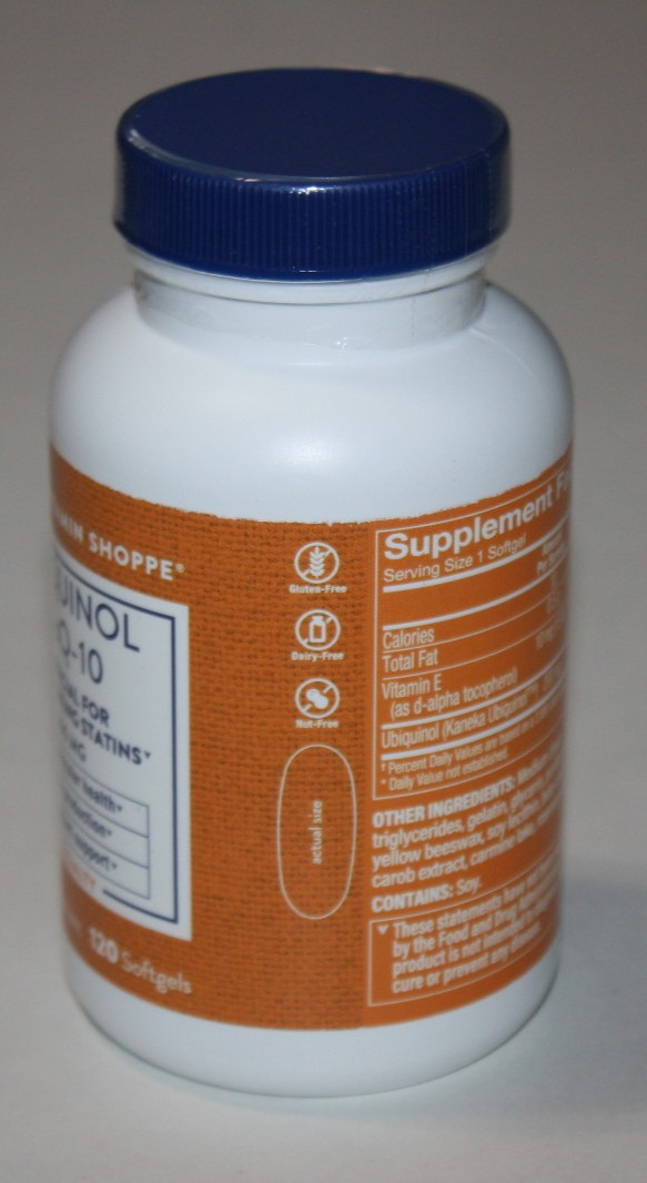 The Vitamin Shoppe Ubiquinol CoQ-10 200mg Heart Health 120 Softgels Exp 02/27