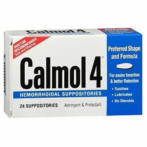 Calmol-4 Hemorrhoidal Suppositories 24 each By Calmol-4
