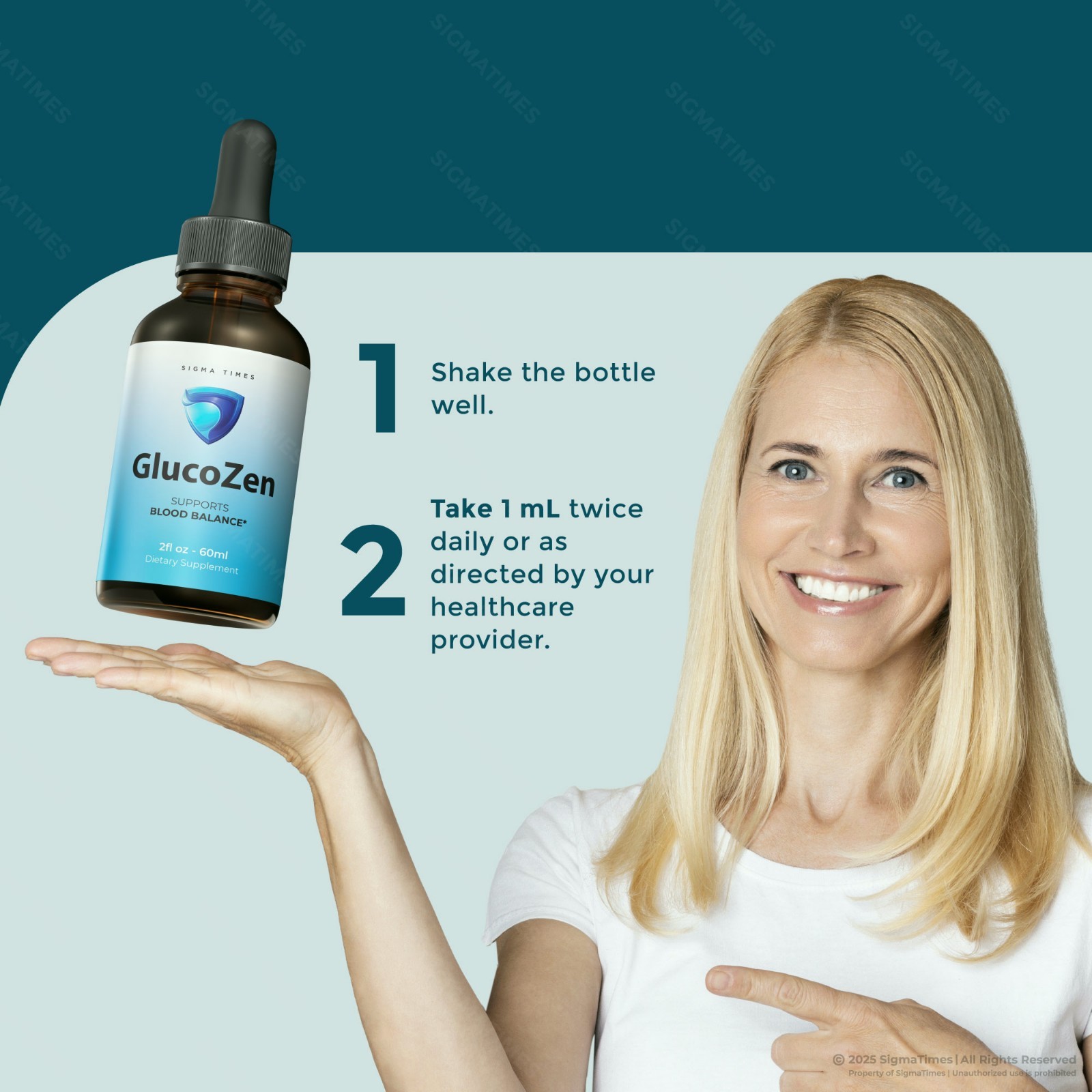GlucoZen Drops, Gluco Zen Natural Blood Support & Energy Supplement (30 serv.)