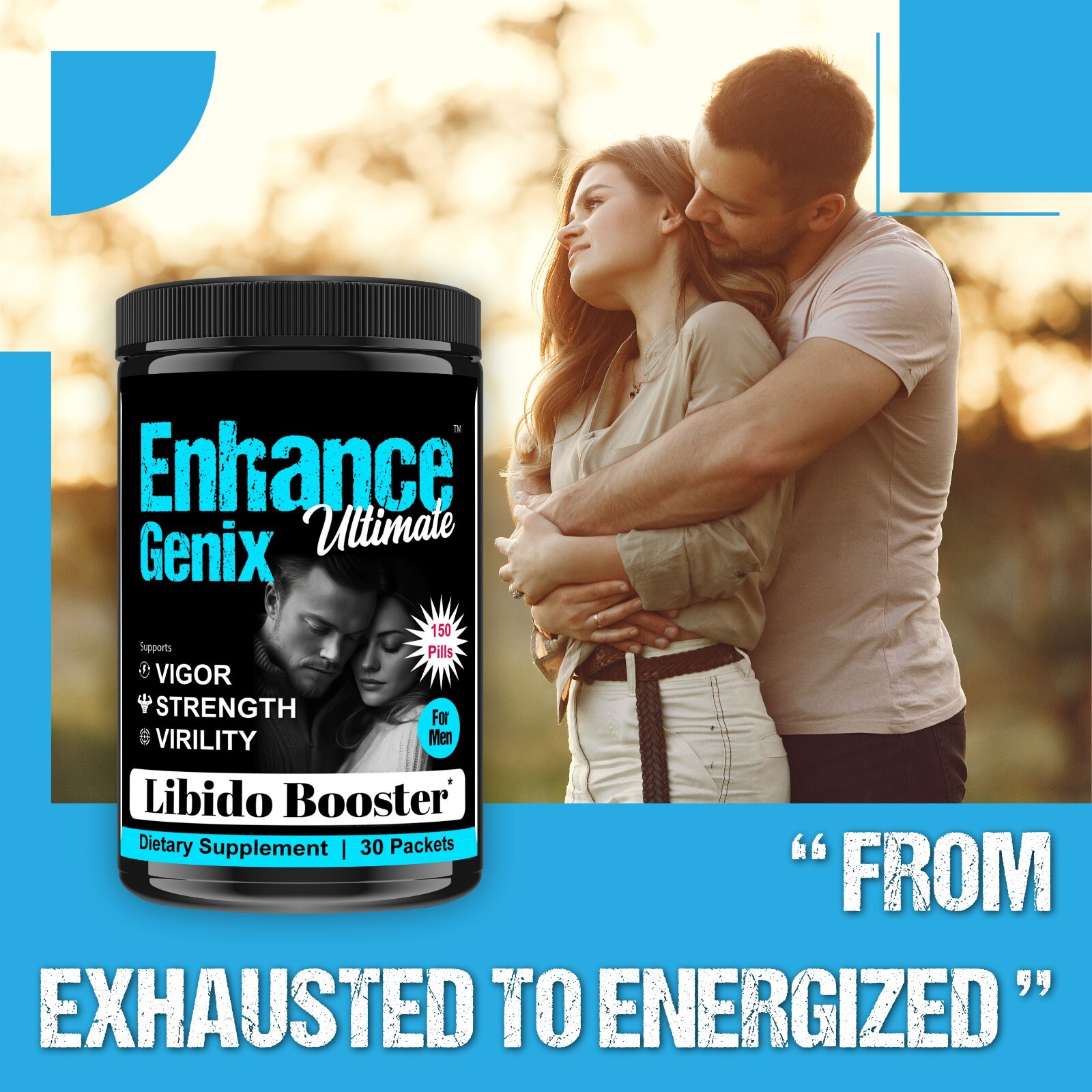 MALE ENHANCEMENT TESTOSTERONE PILLS PERFORMANCE ENHANCER 30 Packets-12/2025