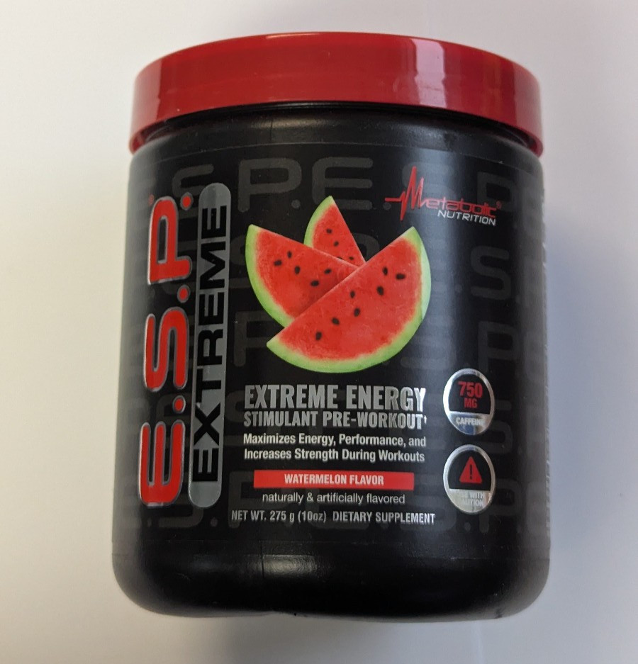Watermelon ESP Extreme Pre-Workout by Metabolic – PAST DATE – SEE PICTURES