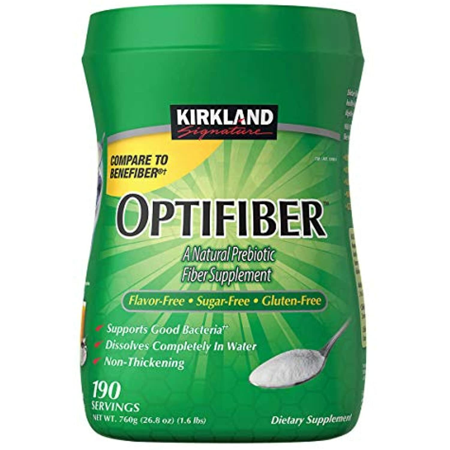 Kirkland Signature OPTIFIBER Sugar Free Favor Free Gluten Free Non Thickening,