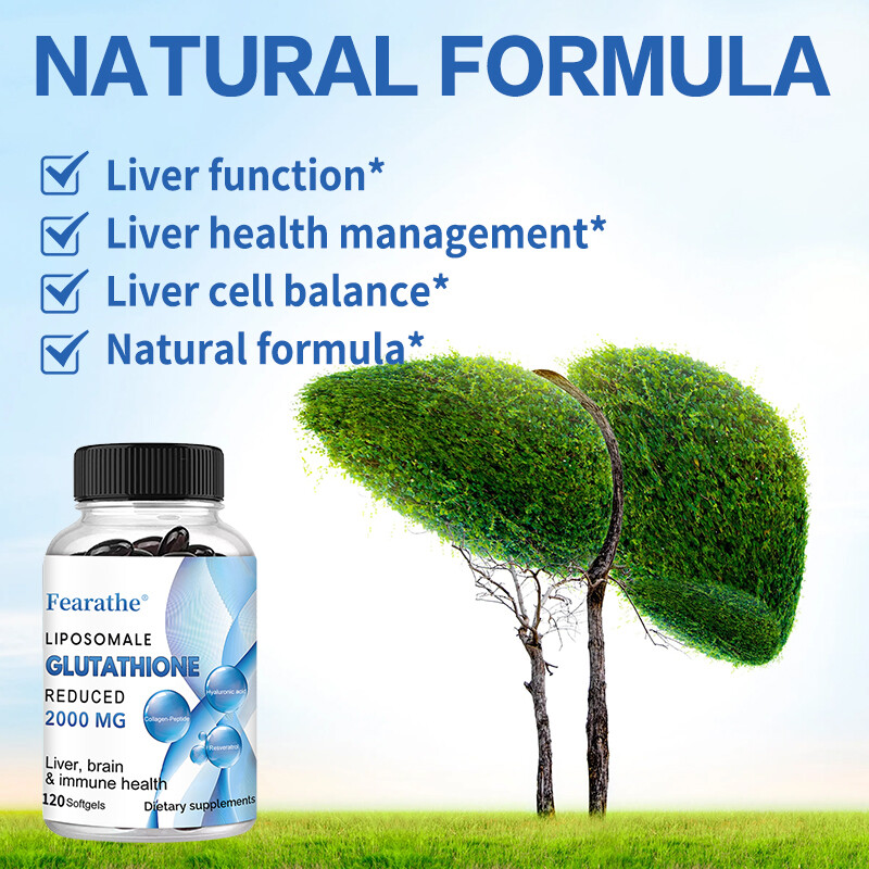 Glutathione Liposome 120 Softgel Liver Dual Effect Antioxidant Immune Health