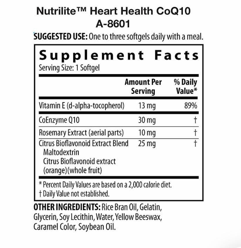 Nutrilite Heart Health CoQ10