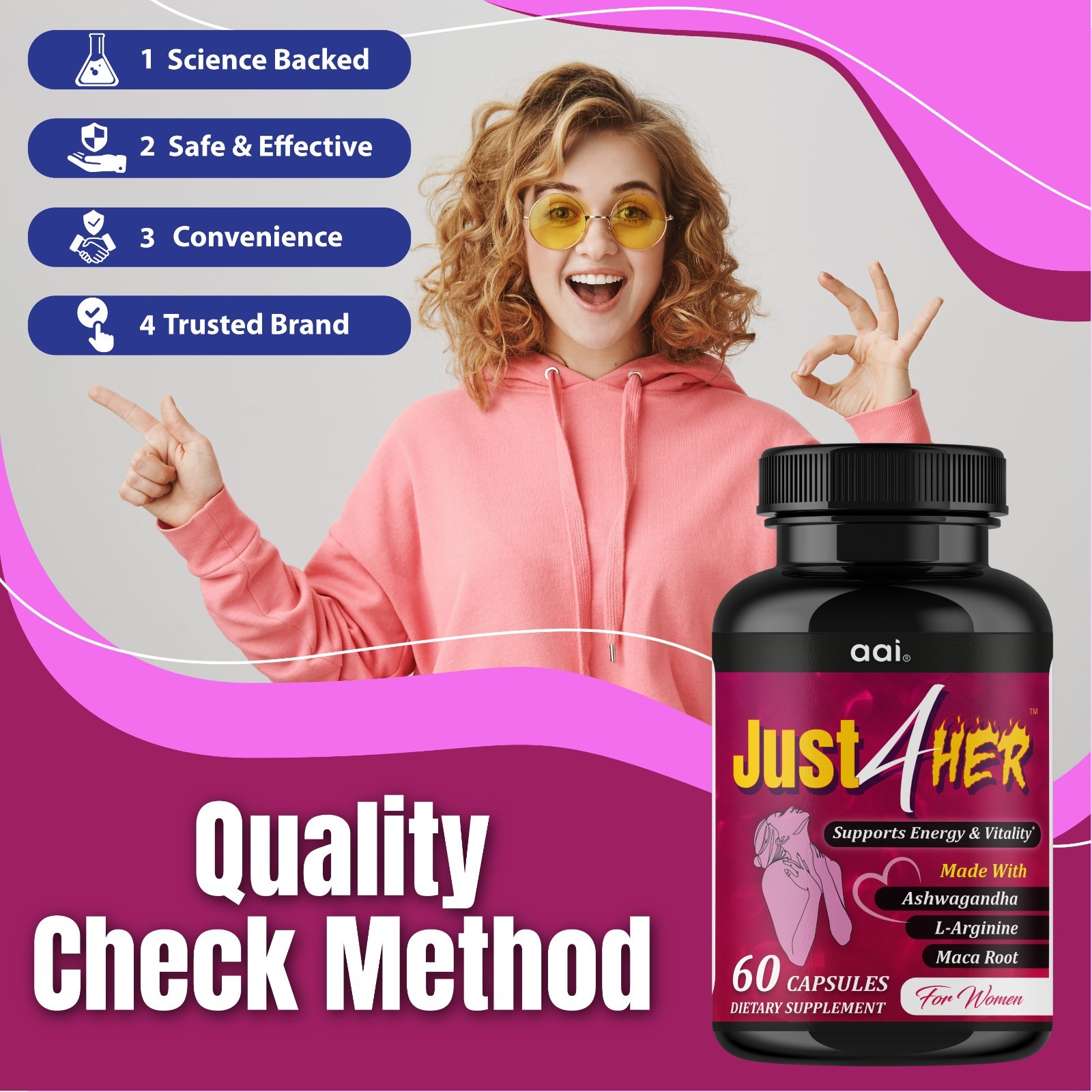 Female Libido Booster for Women – Mood Energy Hormone Support 60 Capsules