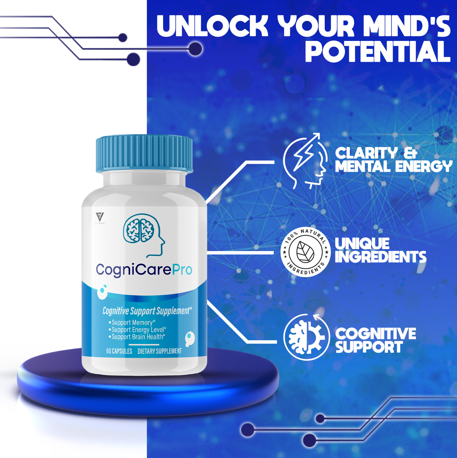 (5 Pack) Cognicare Pro For Brain Health Review, Cogni Care Pills (300 Capsules)