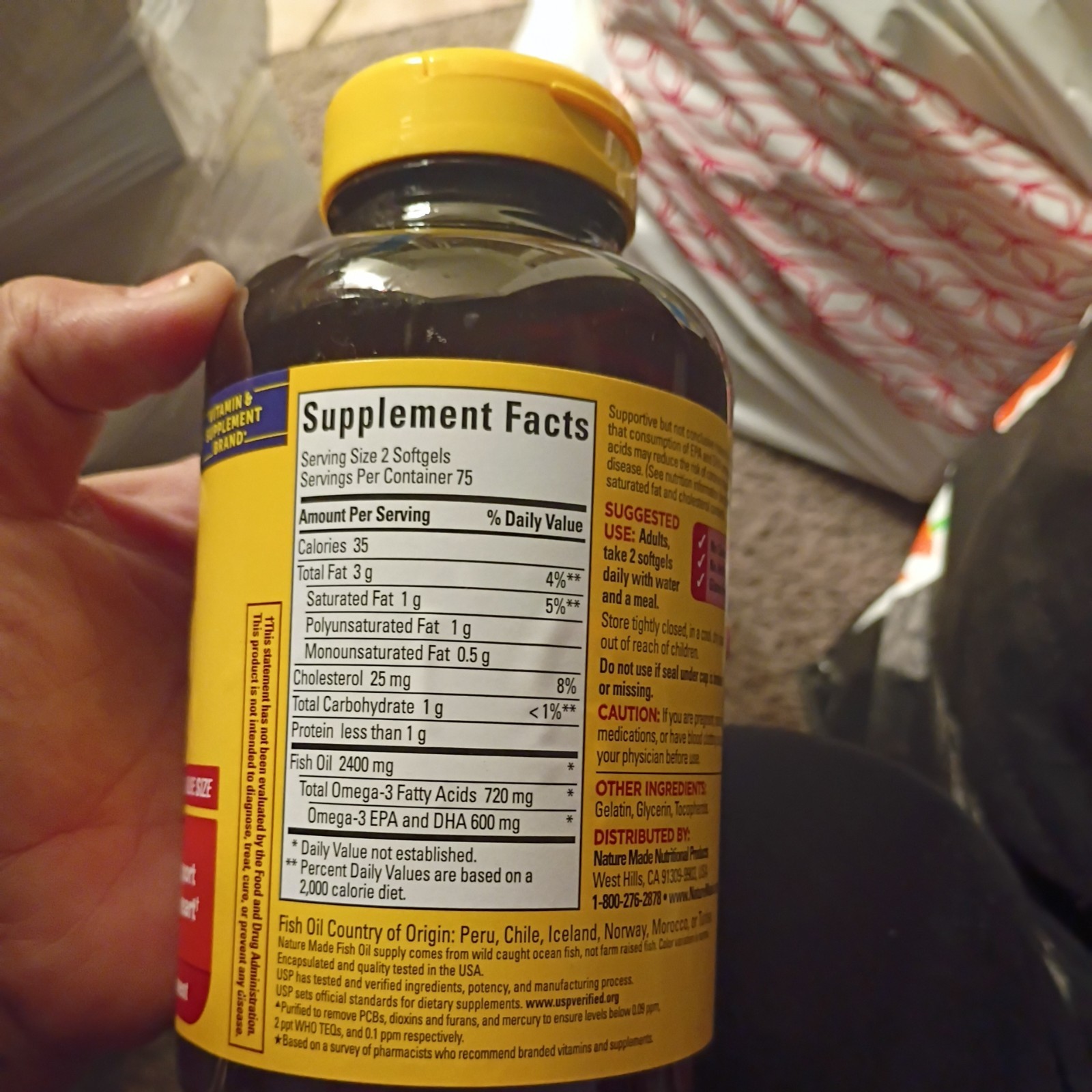 NEW Nature Made Heart Health Fish Oil 1200mg 360mg Omega3 150 Softgels Exp 02/27
