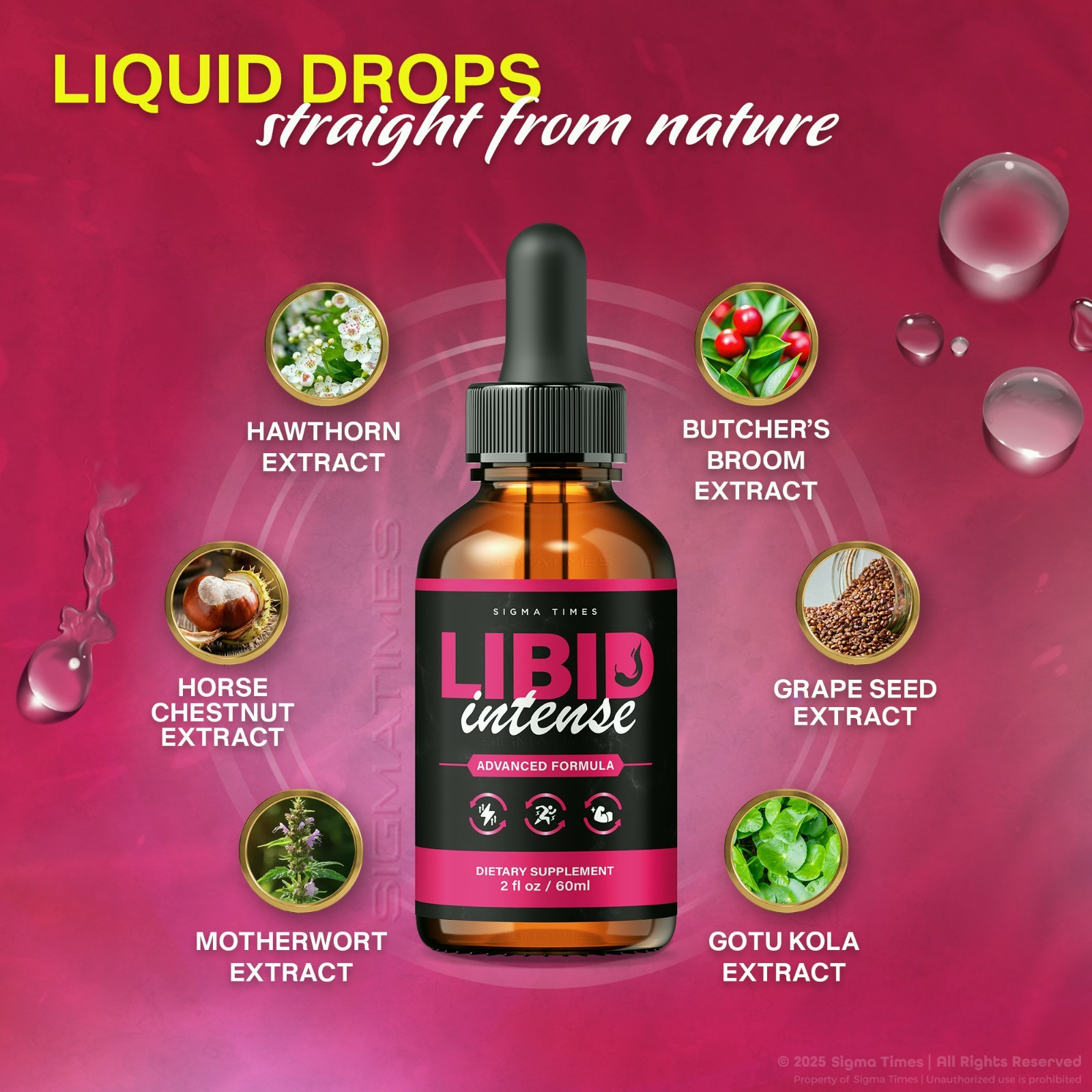 Libid Intense Drops for Men – Liquid Support for Male Health – 2 Pack