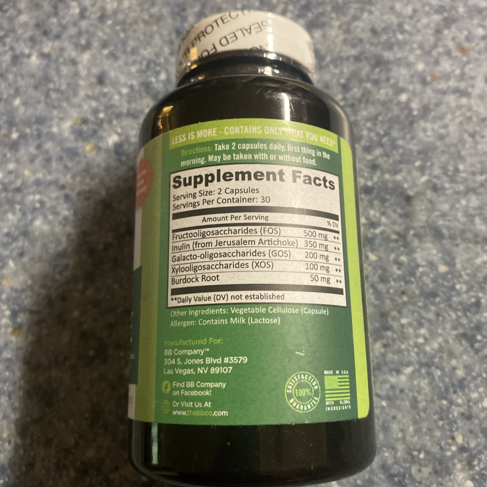 Previtalize Ultimate Natural Prebiotic Herbal Supplement 60 caps Exp:06/2026