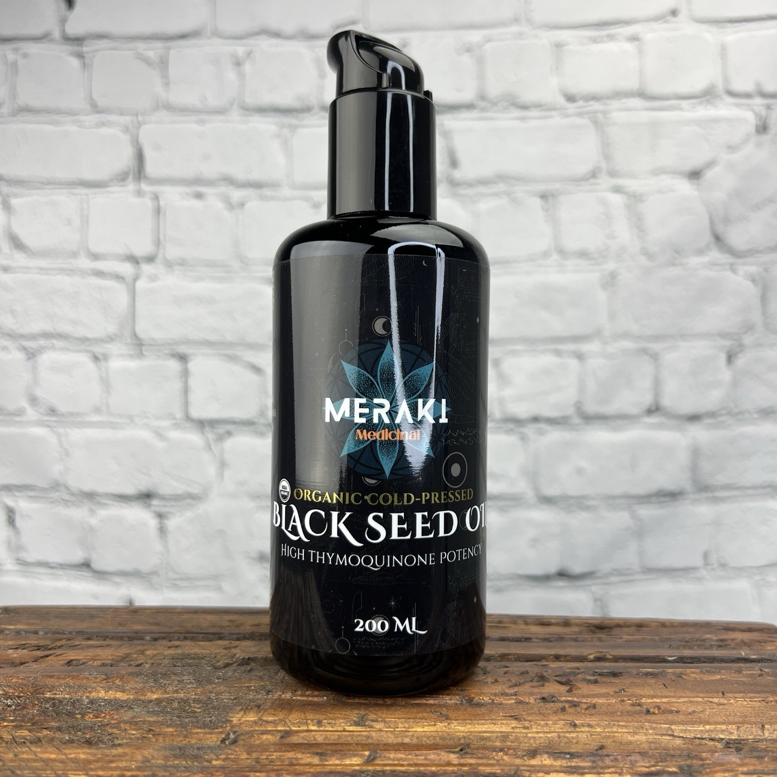 Meraki Medicinal Organic Cold-Pressed Black Seed Oil High Thymoquinone 200 ml
