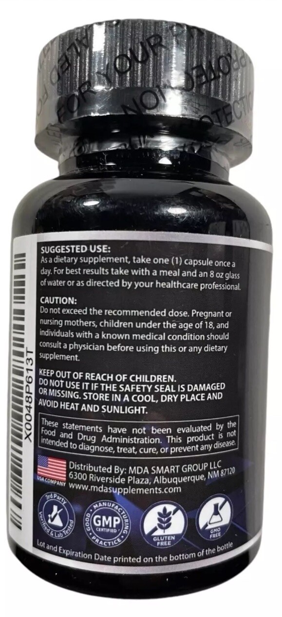 MDA Supplements 8-in-1 Supplement – Shilajit/Ashwagandha… – 60 caps – Exp 6/26