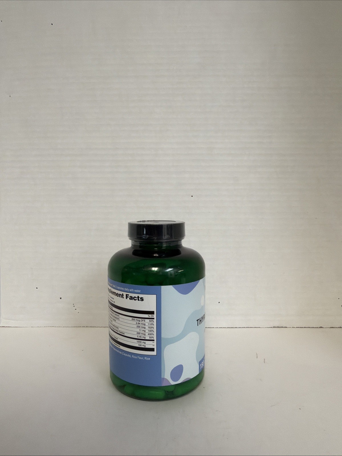 Vegavero Thyroid Support Iodine L-Tyrosine 180 Cap Exp 01/2028