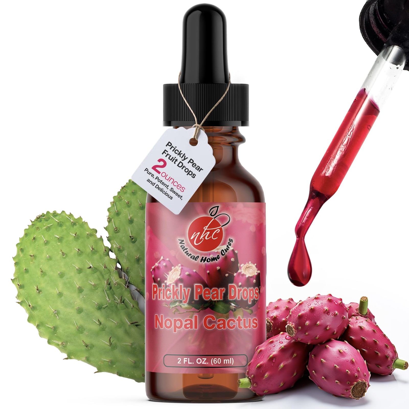 Natural Home Cures Prickly Pear Drops, Concentrated Nopal 2 Fl Oz (Pack of 1)