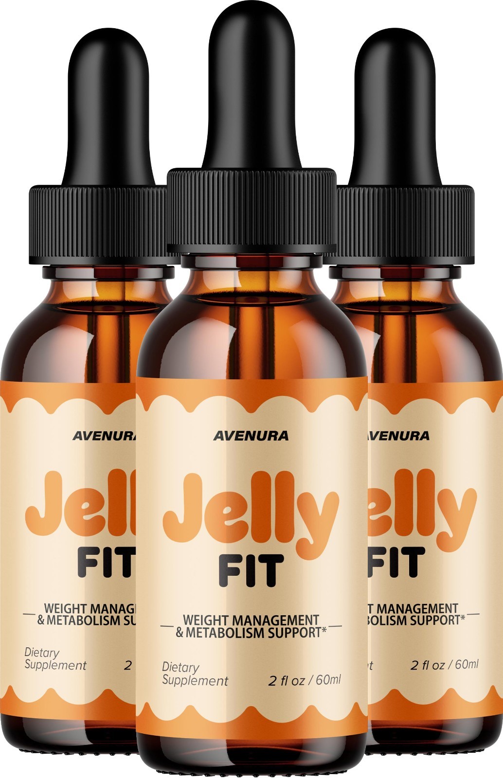 (3 Pack) Jelly Fit Liquid Drops – JellyFit Natural Blend Advanced Formula Drops