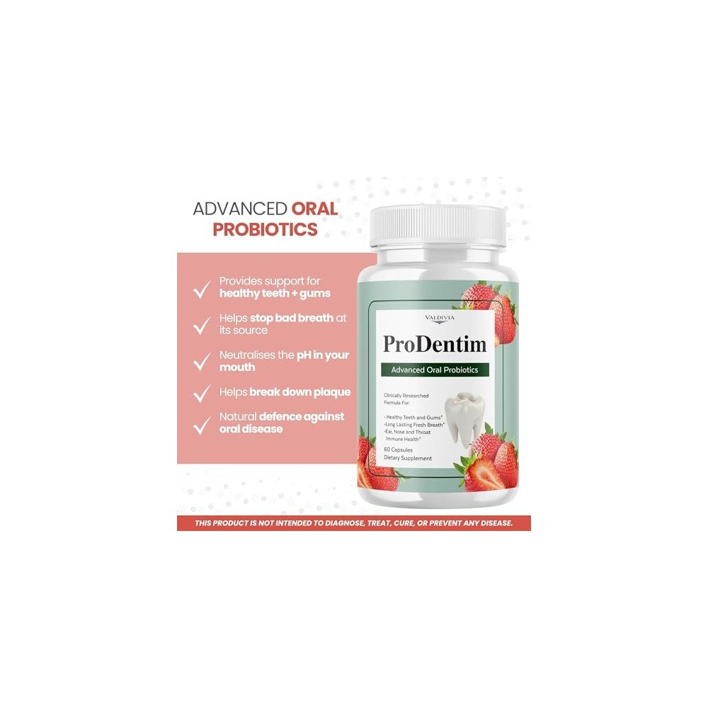 Valdivia ProDentim Oral Health 60 Capsules Dietary Supplement Made in USA