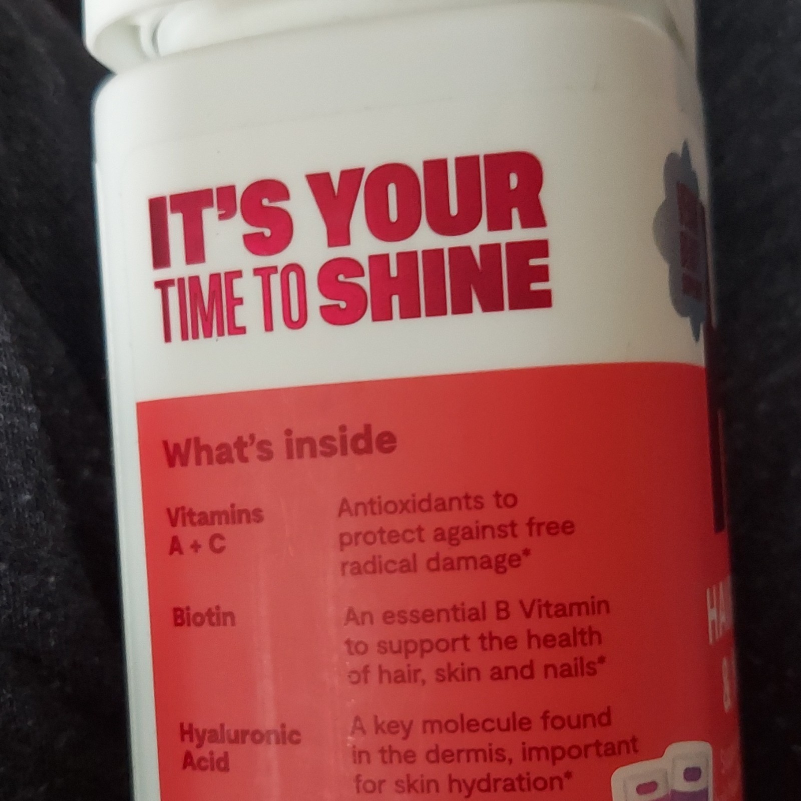 Habit Hair Skin & Nails Vegan Capsules 60ct Biotin Vitamins A+C Gluten-Free