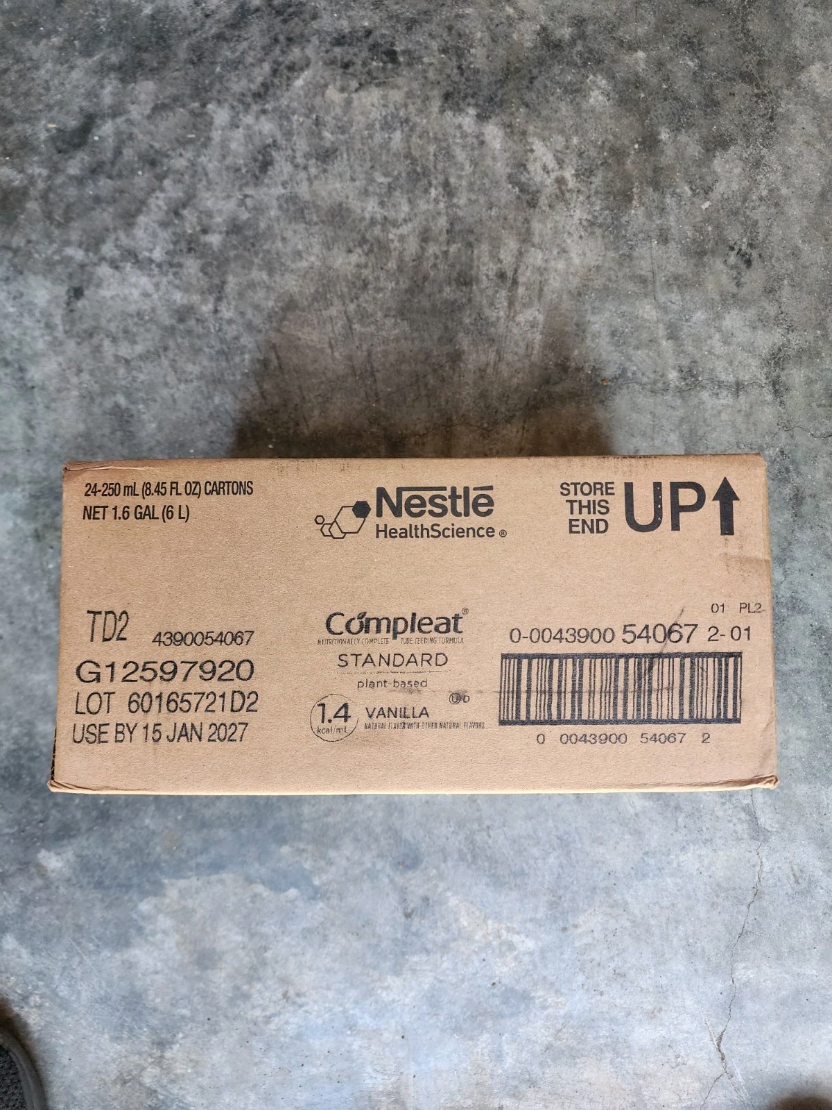 Nestle Compleat Standard 1.4 Tube Feeding Formula Vanilla 8.45 oz – Case of 24