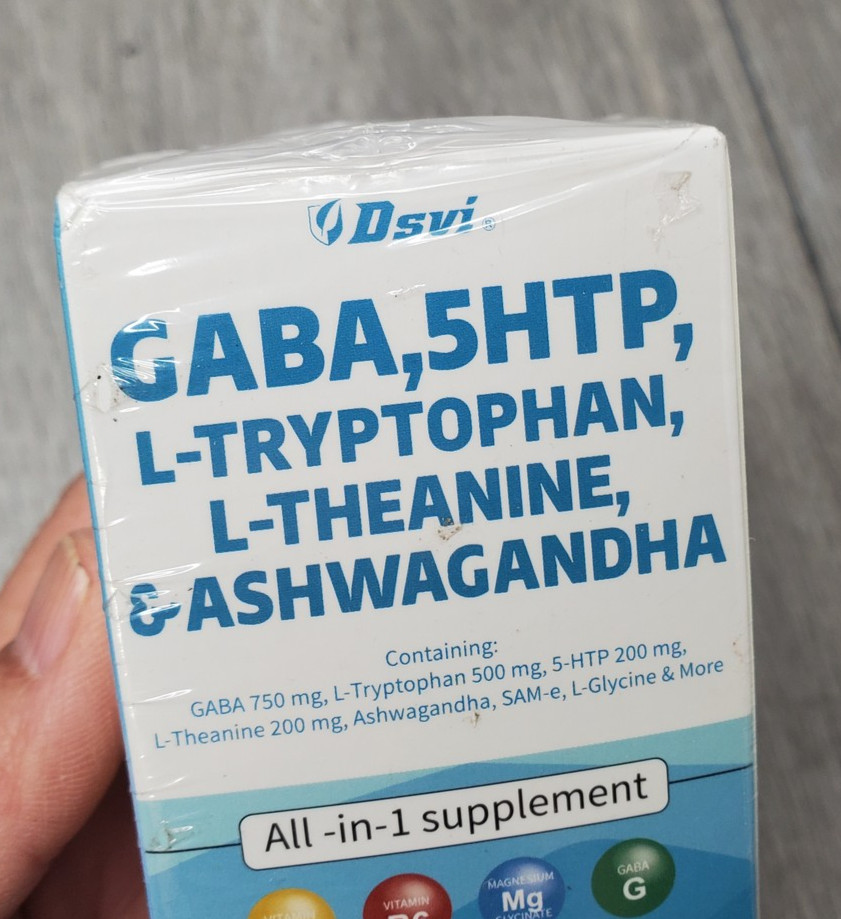 Dsvi 2pk GABA 5-HTP L-Tryptophan L-Theanine Ashwagandha 60 Caps per Sleep Mood