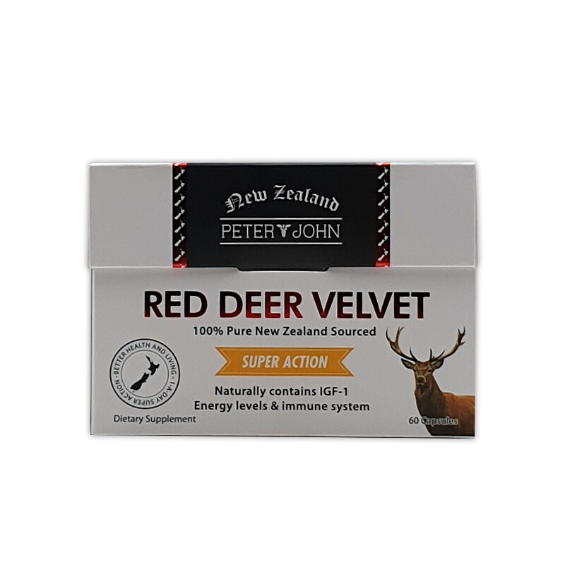 Peter & John New Zealand Red Deer Velvet 60 Capsules