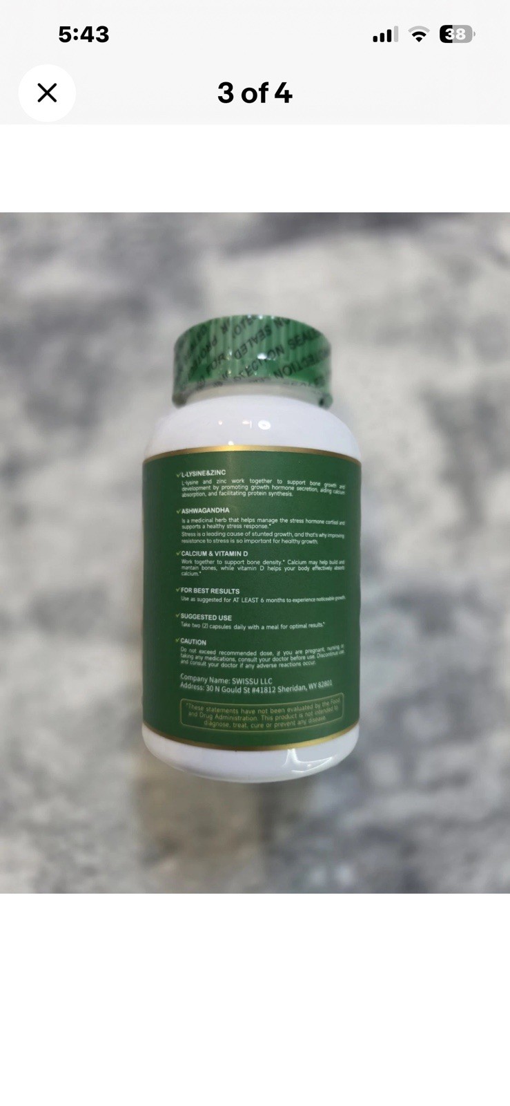 PREANT Height Increase Maximizer Calcium Zinc 62 Capsules Exp 02/2027