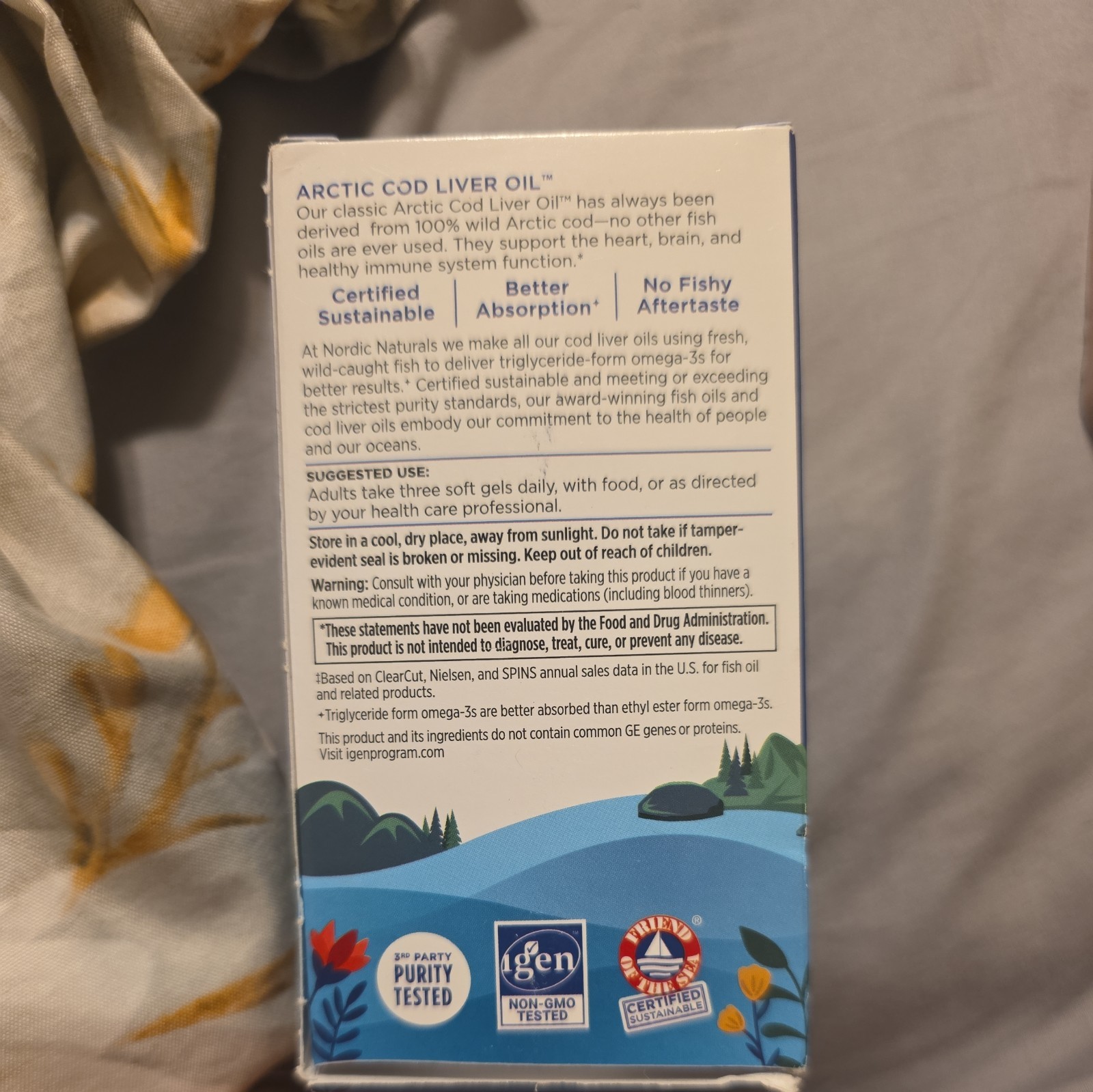 Nordic Naturals Arctic Cod Liver Oil 90 Softgels, Lemon Flavor Fish Oil Omega3