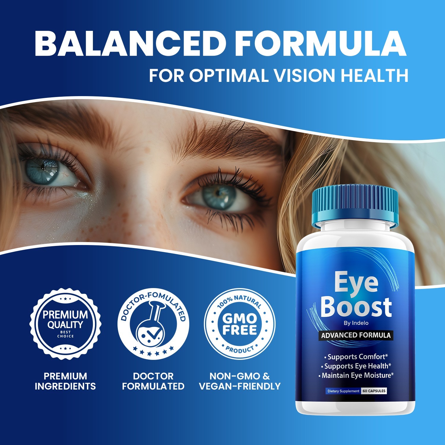 (2 Pack) Eye Boost Eye Support Supplement – EyeBoost Capsules Vitamins Healthy